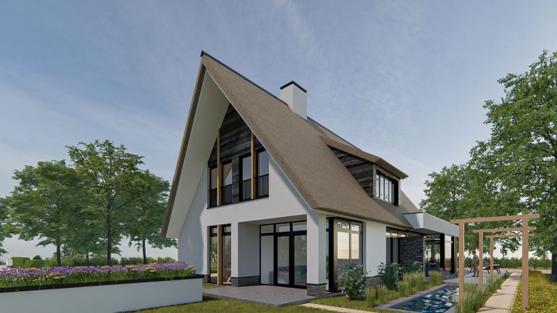 Moderne Rietgedekte Villa Met Landelijke Elementen In Zevenhuizen ...